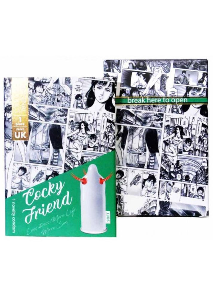 Презерватив с усиками Cocky Friend 1 шт. (новый дизайн) Egzo (298350269)