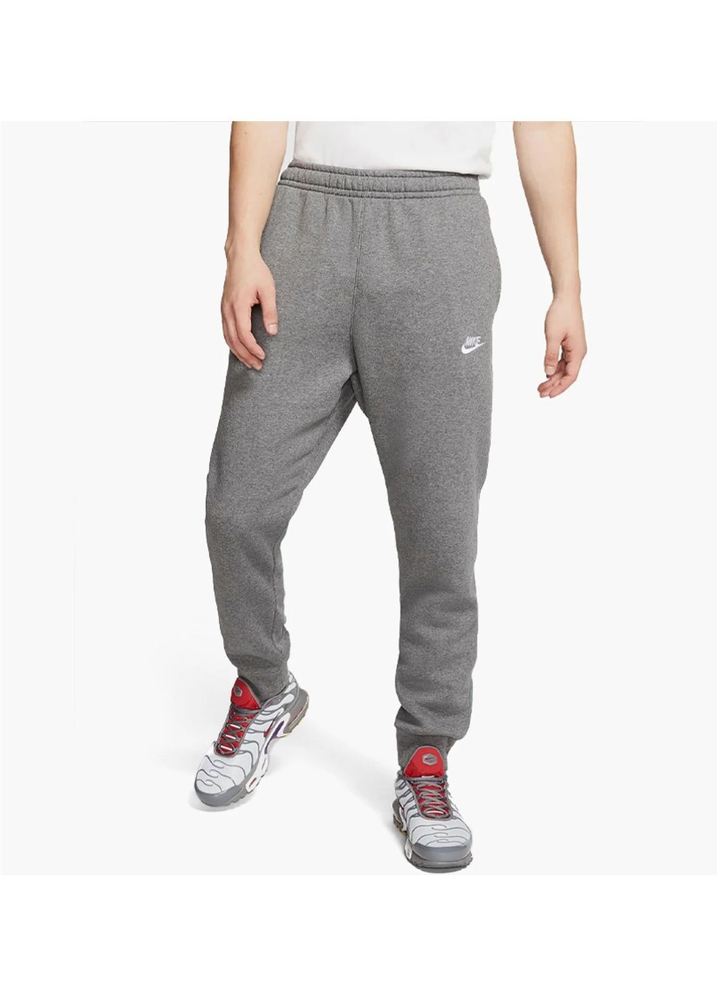 Серые демисезонные брюки Nike