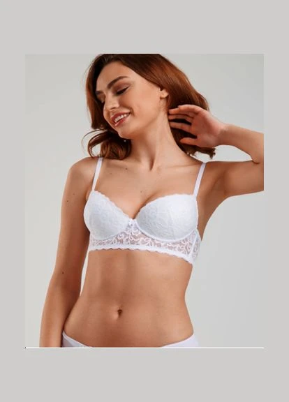 Бюстьє 650 Білий MaiSa Chat Noir push-up (311660604)