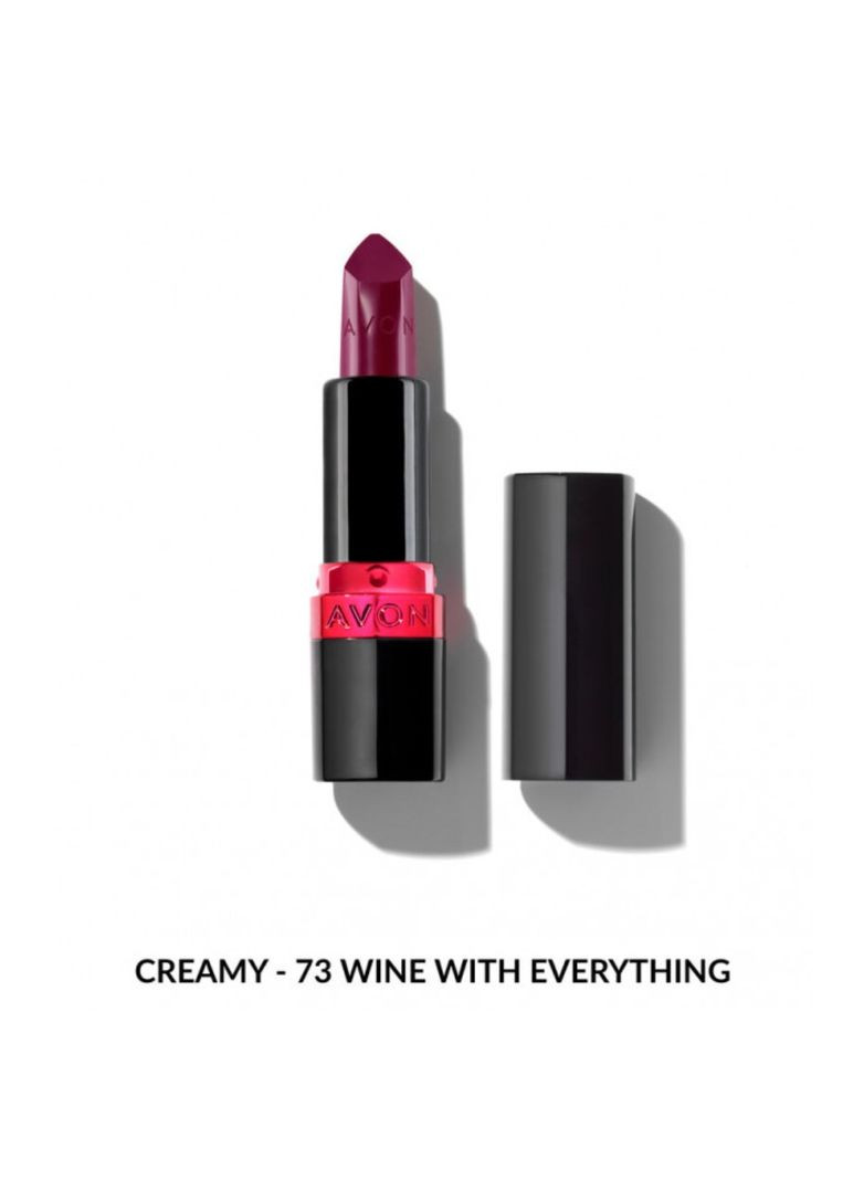 Зволожувальна кремова губна помада "Ультра" 73 Винний (73 Wine With Everything) 3,6г Avon (330141379)