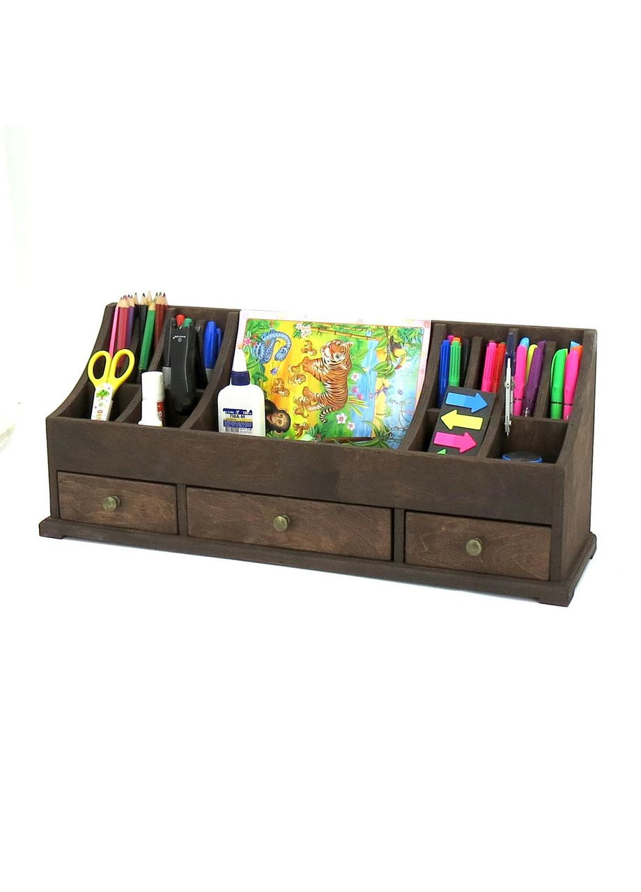 Настольный органайзер из дерева Либерти капучино (КНЦ-002509) No Brand (328228248)