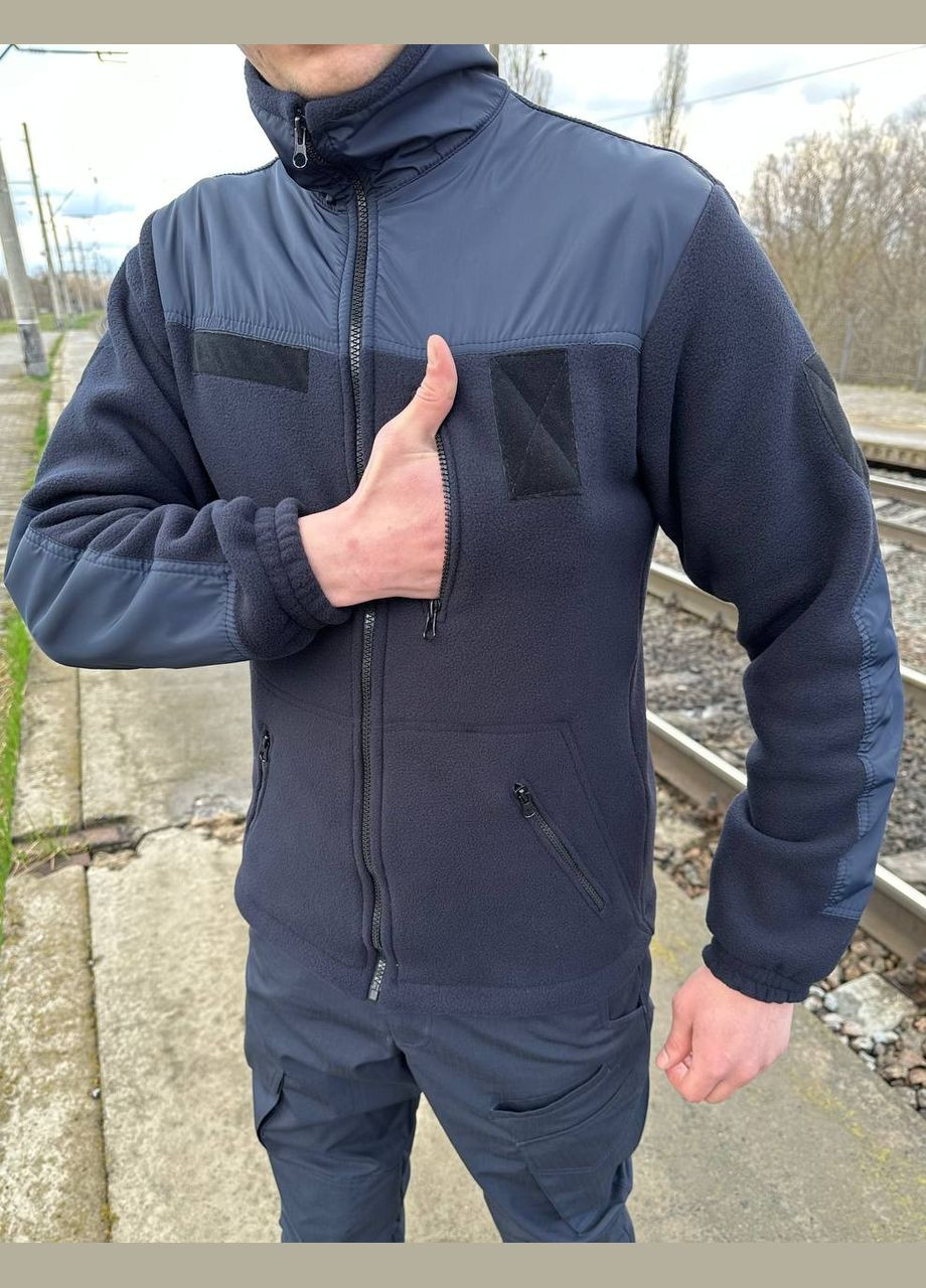 Флисовая кофта синяя ДСНС No Brand (317042106)