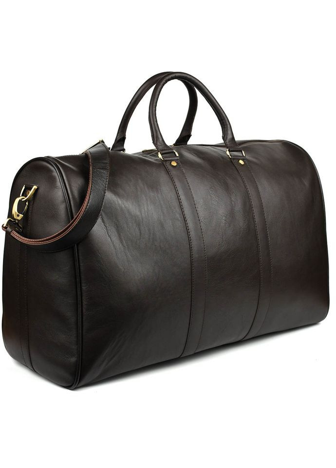 Велика шкіряна дорожня сумка 61 см GC-9551-4lx коричнева Наппа TARWA (300579266)