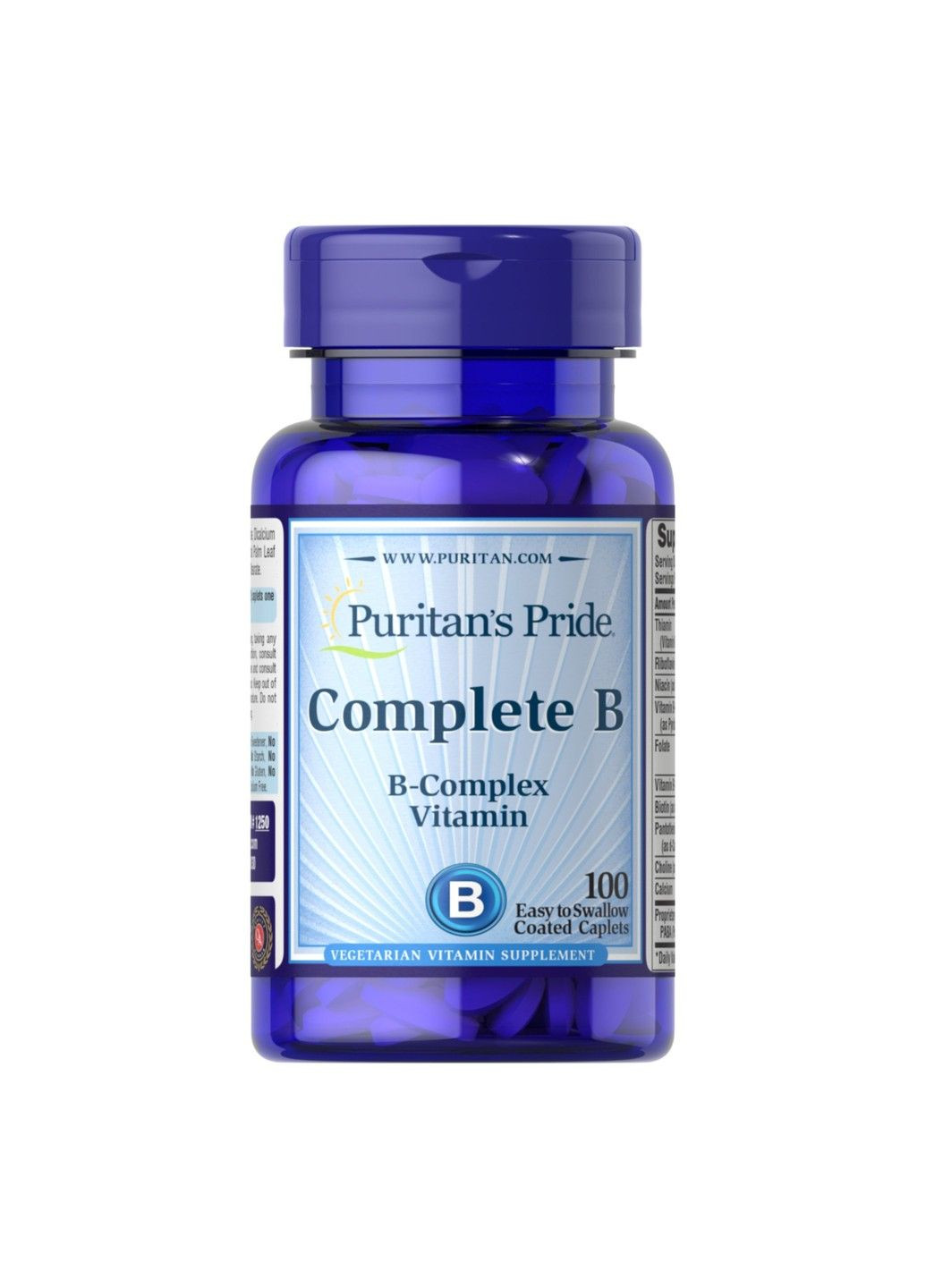 Комплекс Витаминов Группы В Complete B (B-Complex Vitamin) – 100 капсул Puritans Pride (292652866)