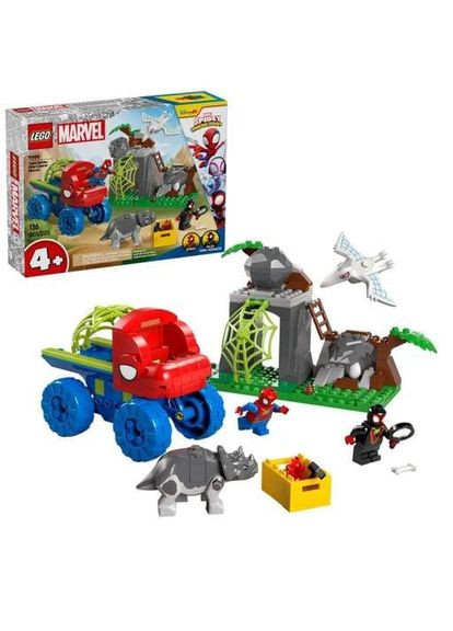 Конструктор Marvel Павук та його неймовірні друзі Динозаврячий рятувальний транспорт команди Павука, 136 деталей, від 4 років Lego (369939469)