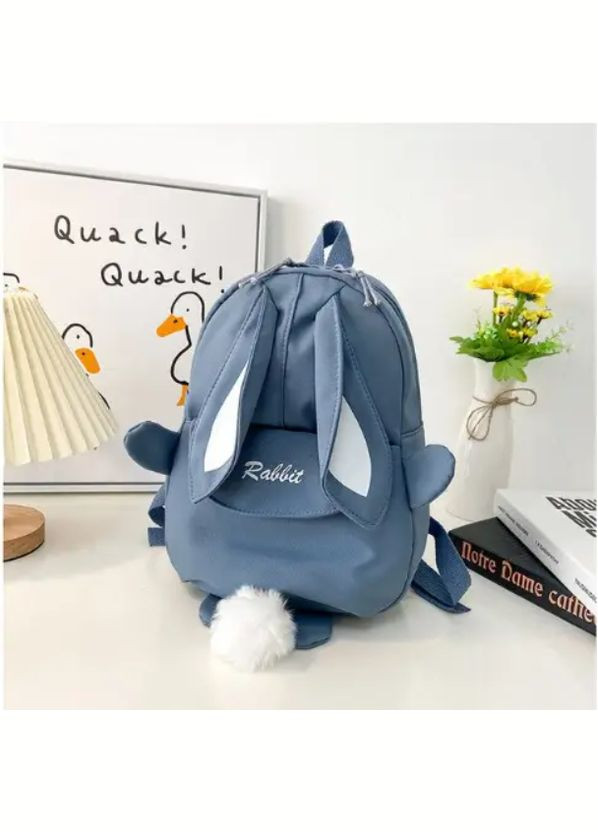 Рюкзак дитячий кролик з вушками. Блакитний No Brand (294207175)