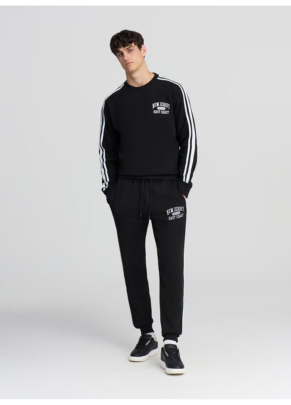 Черный свитшот чел Terranova (362561791)