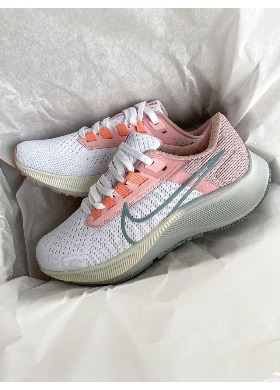 КРОССОВКИ ЖЕНСКИЕ NIKE AIR ZOOM PEGASUS PINK WHITE НАЙК АИР ЗУМ ПЕГАСУС No Brand розовые демисезоны (369393146)