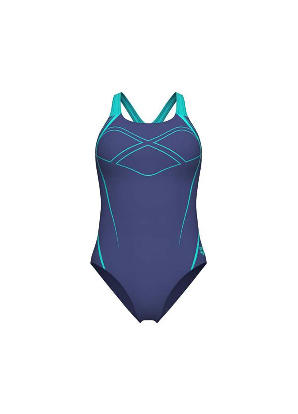 Фиолетовый демисезонный купальник для женщин graphic swim pro back фиолетовый Arena