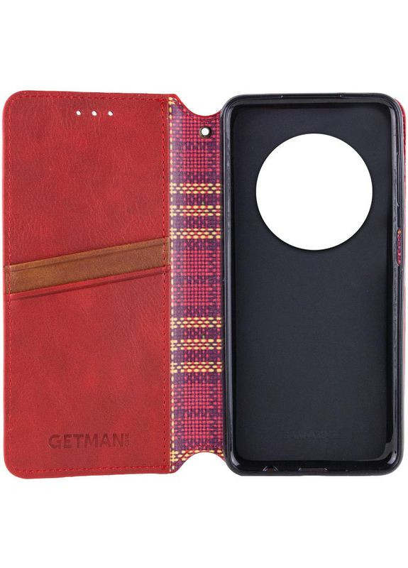 Шкіряний чохол-книжка Cubic для Xiaomi Redmi 14C / Poco C75 Червоний Getman (337516092)