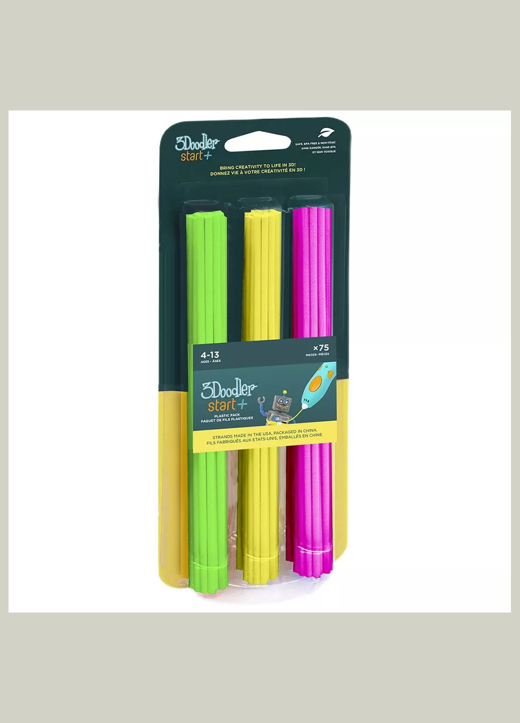 Набор стержней для 3D-ручки Микс (3DS-ECO-MIX4-75) 3Doodler Start (326806136)