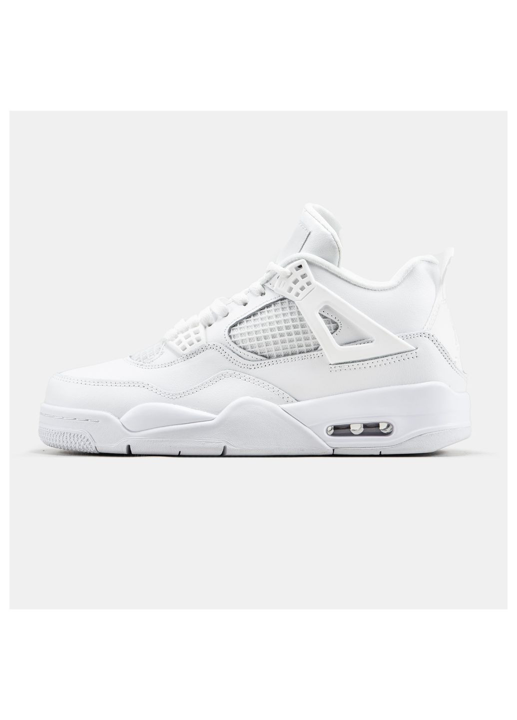 Белые демисезонные кроссовки мужские Nike Air Jordan 4 White