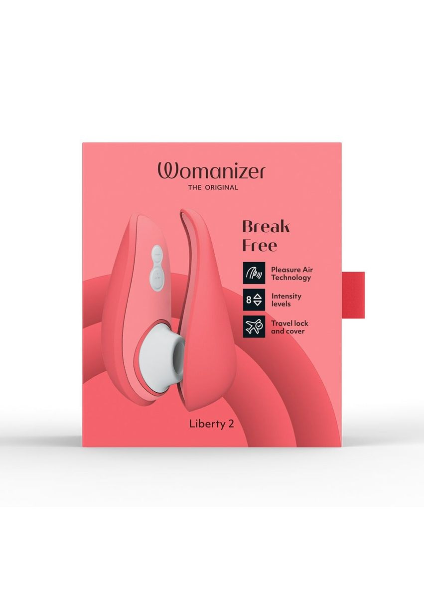 Вакуумный клиторальный стимулятор Liberty 2 Vibrant Rose, 8 режимов, магнитная крышечка - CherryLove Womanizer (366962713)