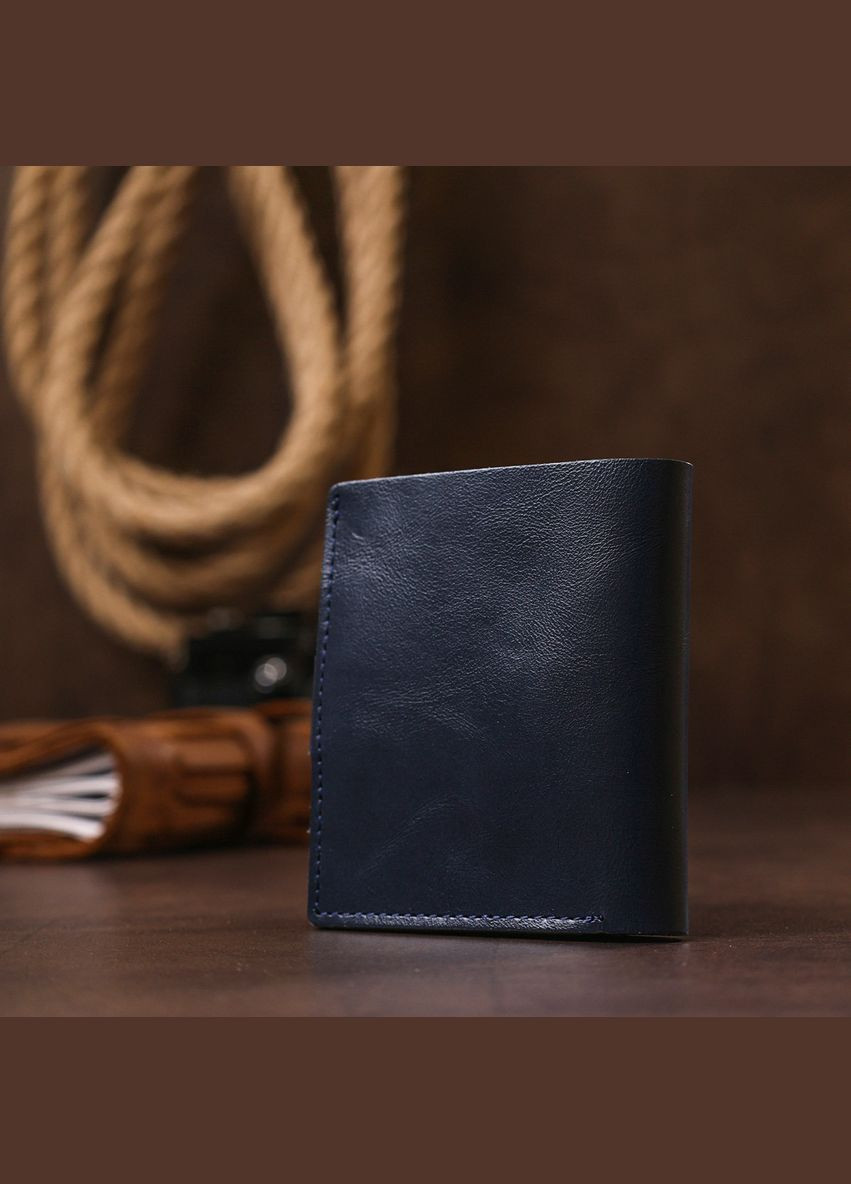 Компактне стильне портмоне 16486 Синій Shvigel (329150924)