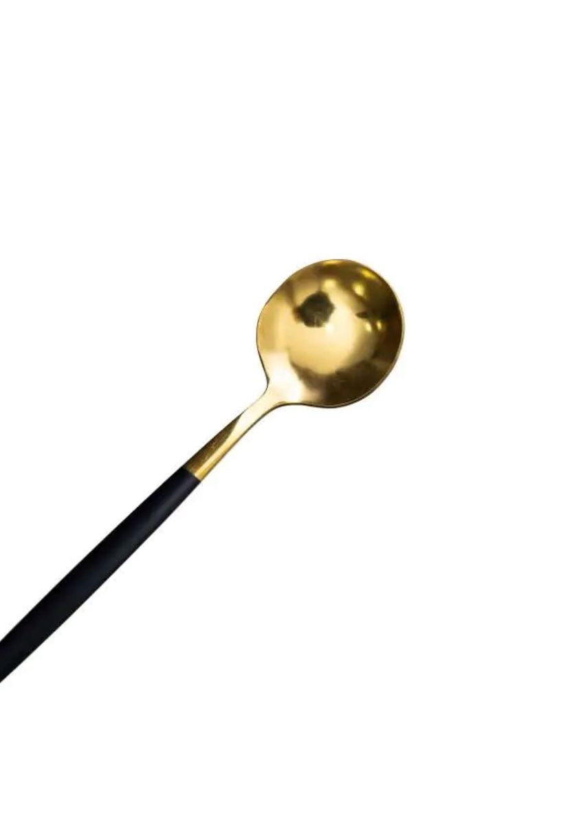 Набор чайных ложек 6 штук чайные ложки из нержавеющей стали 12.9 см с золотом HP-20-5 Yiwu (370675530)