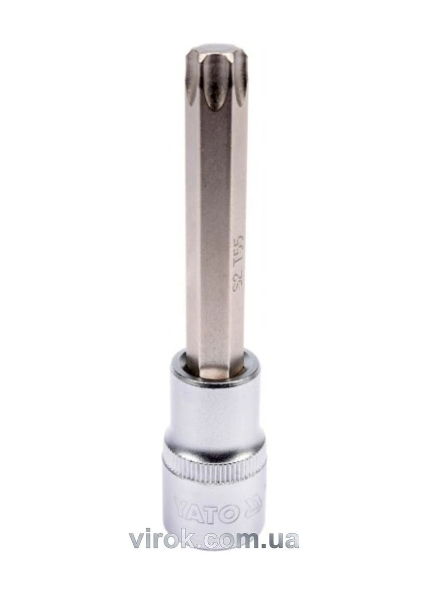 Головка торцевая квадрат 1/2 "TORX" удлиненная Т55, L= 100 мм [20/120] YATO (392897461)