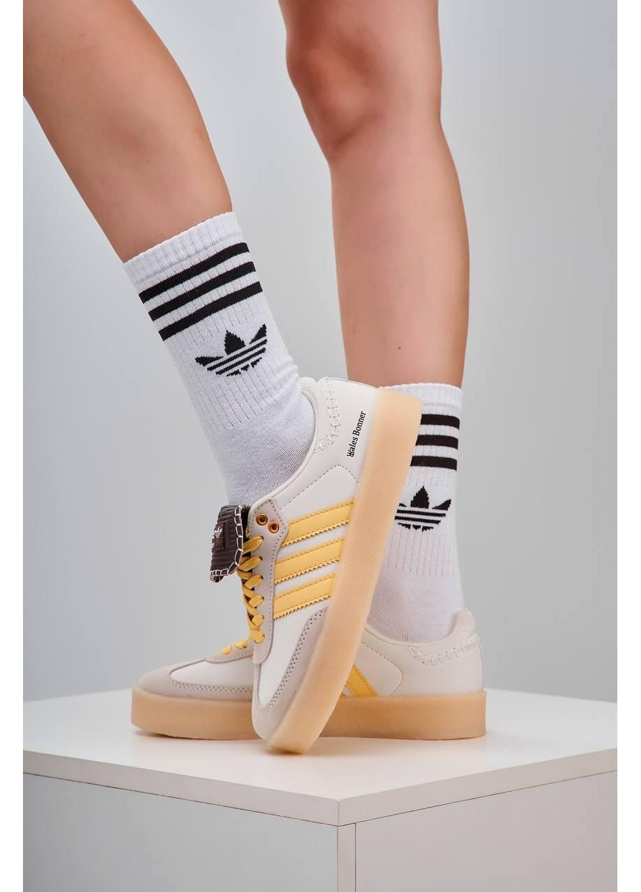 КРОСІВКИ ЖІНОЧІ ADIDAS SAMBA PLATFORM WALES BONNER BEIGE АДІДАС САМБА No Brand бежеві демісезони (368862101)