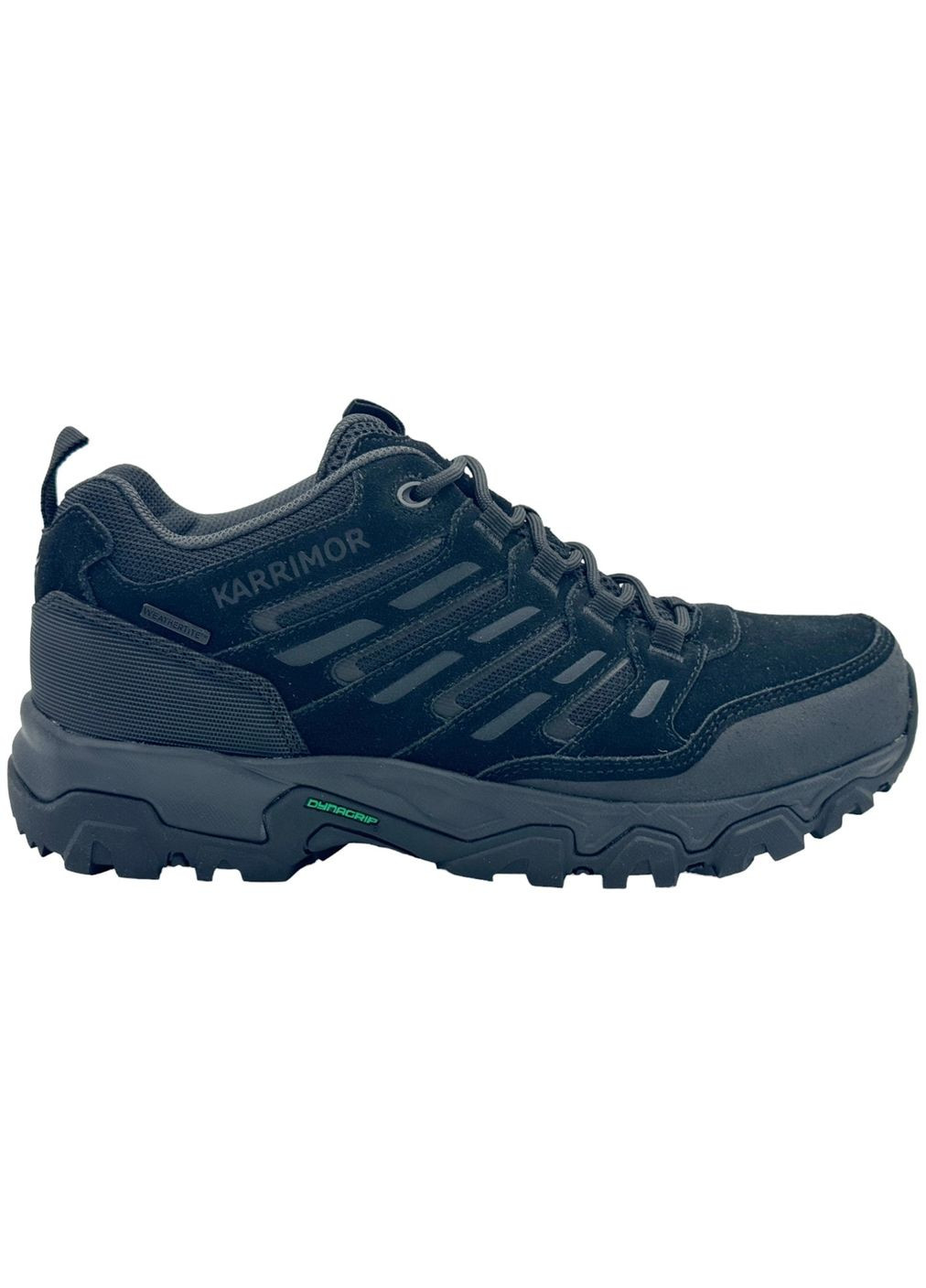 Черные кроссовки mount low mens walking shoes black 9.5(44) Karrimor
