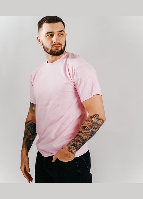 Світло-рожева футболка чоловіча valueweight (061036e3ml) з коротким рукавом Fruit of the Loom