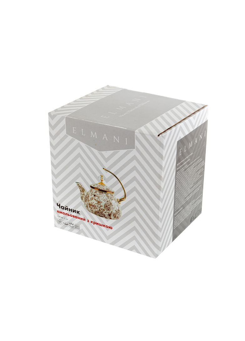 Чайник емальованний "BIRD" з кришкою, 2,2 л Elmani (360403666)