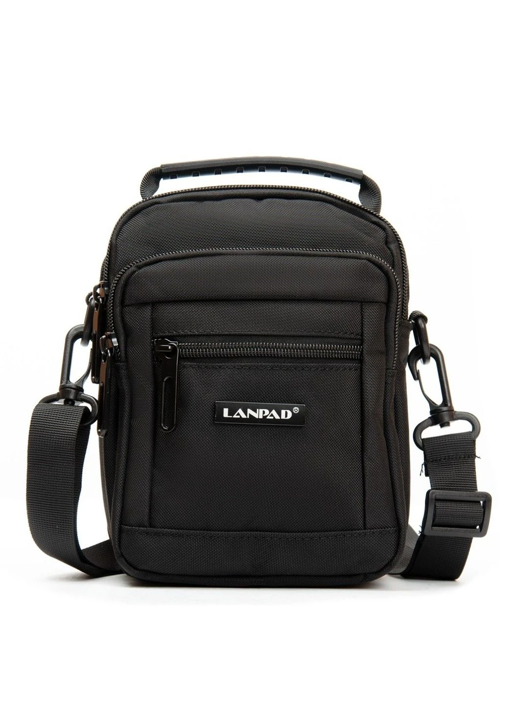Мужская небольшая сумка через плечо и пояс 82065 black Lanpad (326487782)