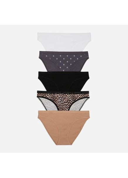 Набор женских трусиков-бикини (5 шт., размер L, разноцветные) Victoria's Secret (366880187)