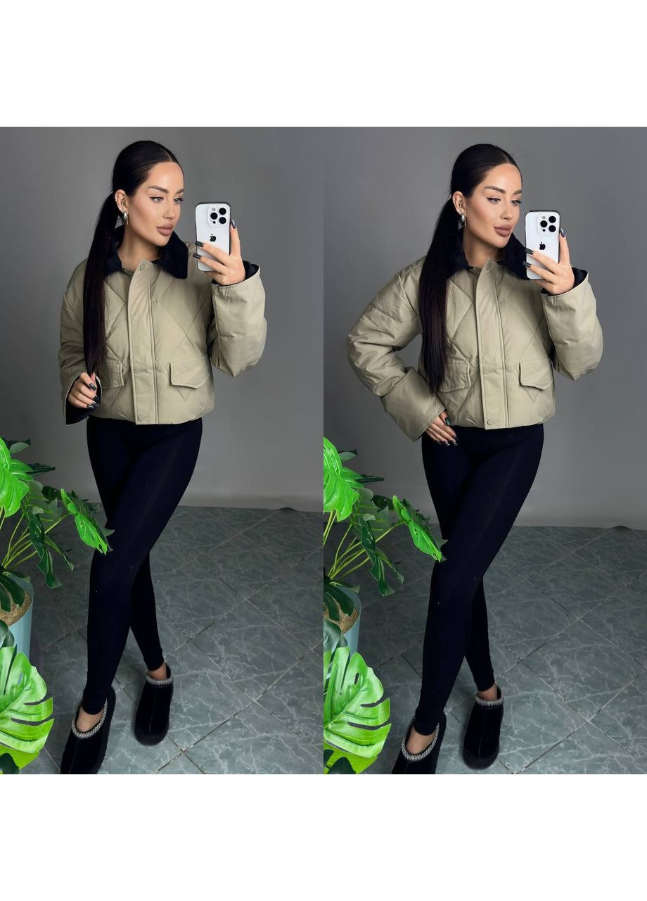 Оливкова демісезонна жіноча куртка Asi.Store.ua