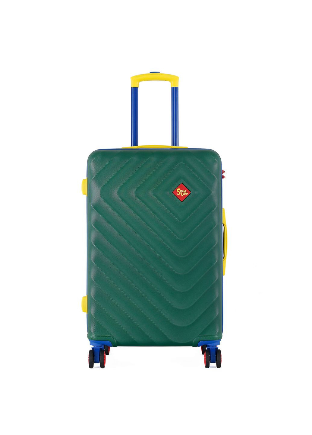 Валіза Semi Line 24" Dark Green валіза для подорожей жорстка на 4 колесах з кодовим замком ProDobro (366030892)