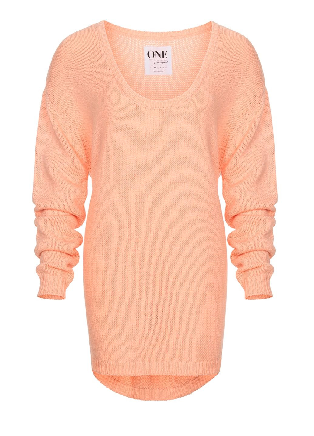 Женский свитер-туника с глубоким декольте One Teaspoon (368969380)