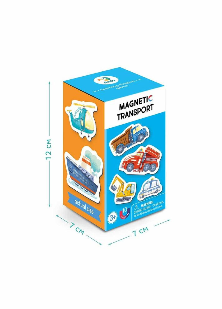 Игровой набор магнитов "Виды транспорта" (10 шт.), Магнитный транспорт ДоДо Dodo (338425539)