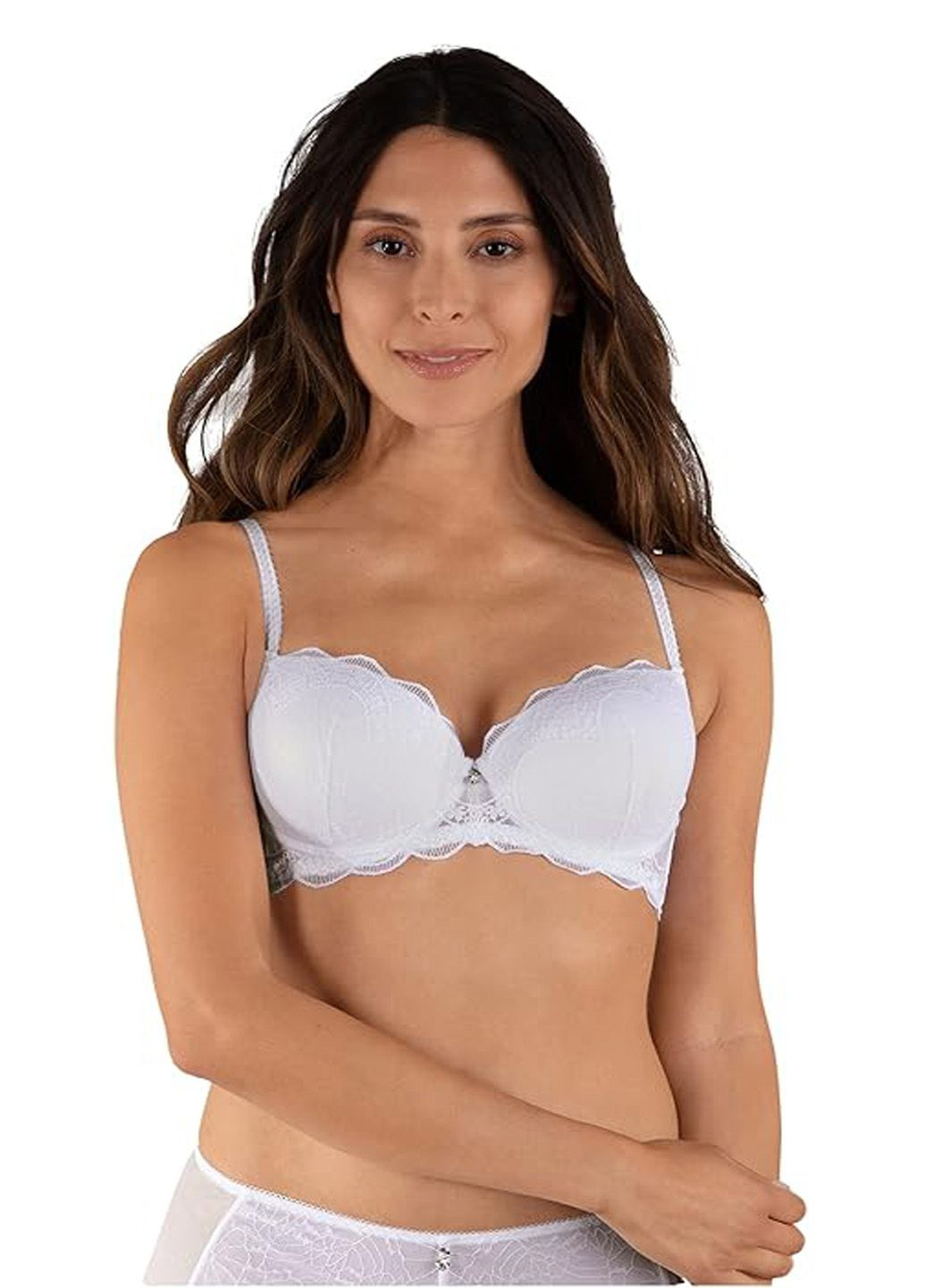 Белый бюстгальтер Naturana