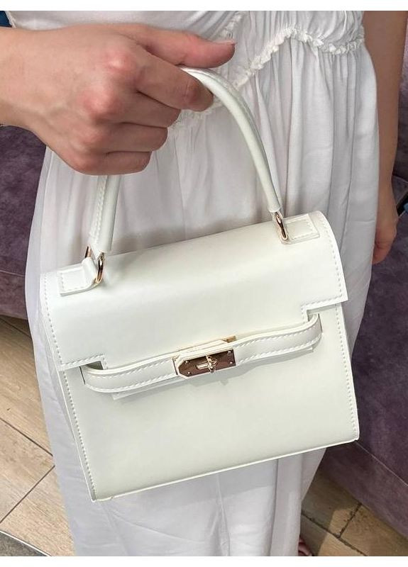 Сумка жіноча Крос боді біла з екошкіри NIUNIU (361230261)