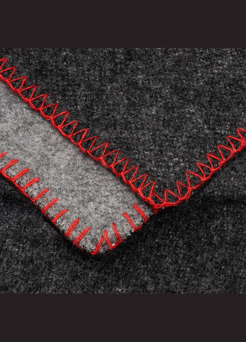 Плед-одеяло шерстяное темно-/серый 130х170 см Love You 6133 (315690753)