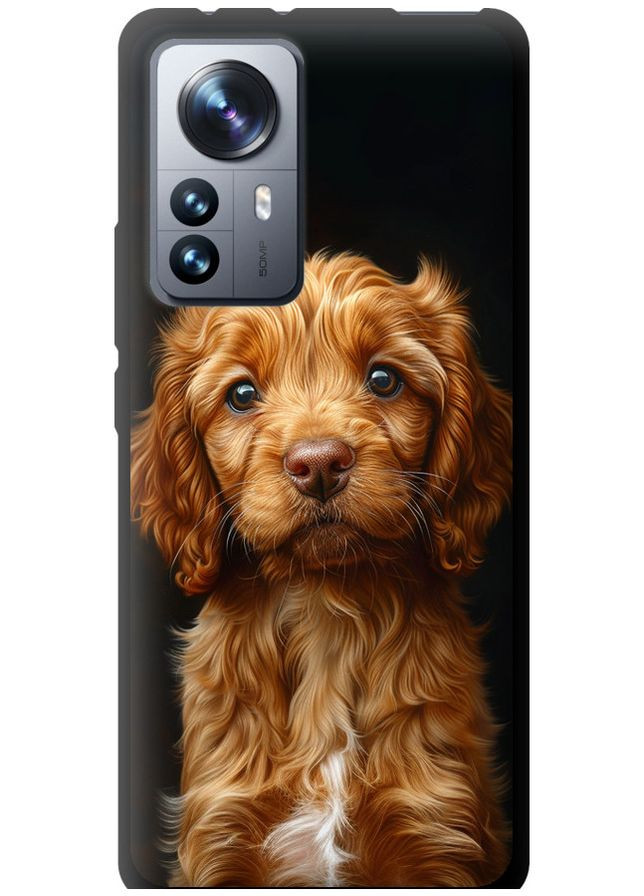 TPU чехол 'Cocker spaniel на черном фоне' для Endorphone Xiaomi 12 Pro (292254226)
