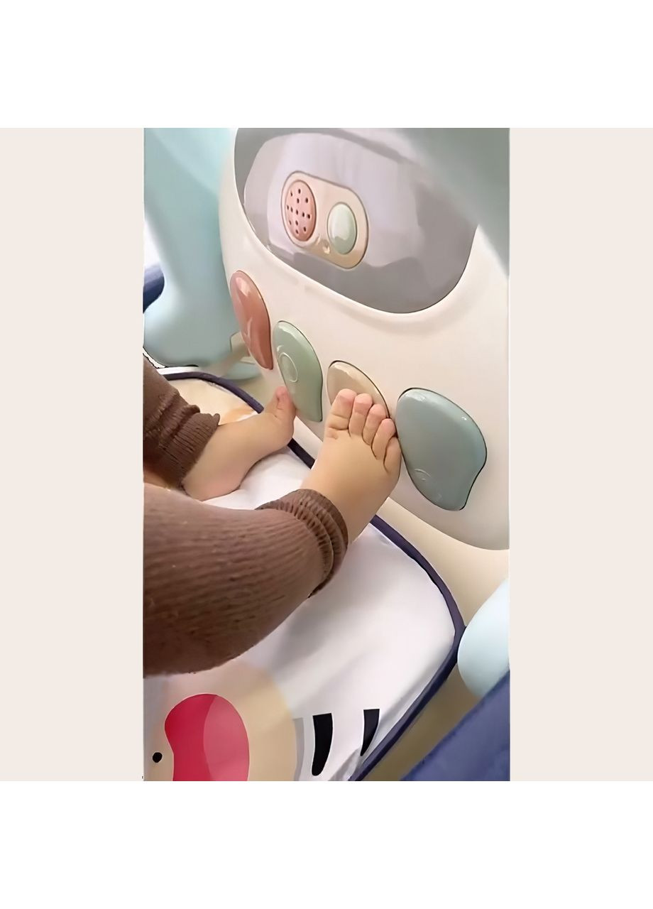 Каталка-ходунки детская музыкальная интерактивная развивающая с ковриком и подсветкой 80х56х44см Babyhit (360867015)