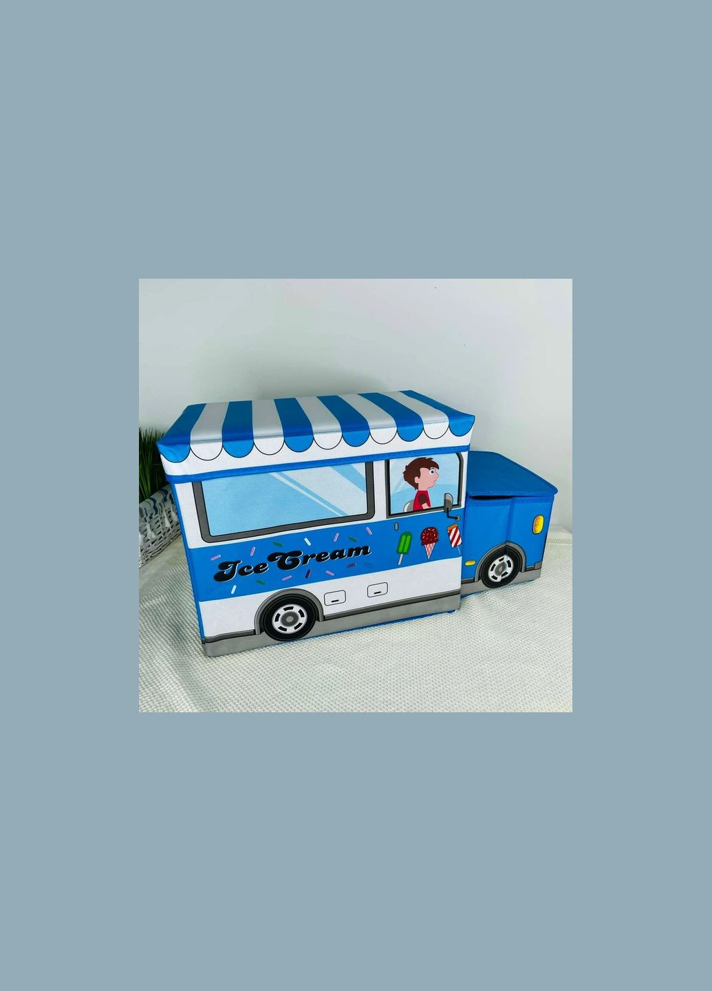 Коробка складана для зберігання речей 55*25*31 см синій WW01364/R33427 Stenson (342111541)