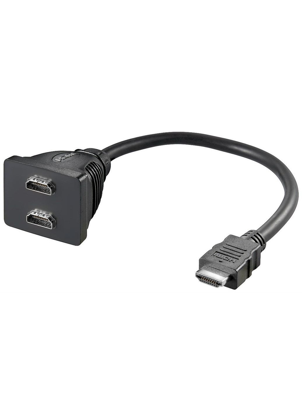 Перехідник відео HDMI 1x2 (Splitter) Pas 0.2m 1080p@60Hz Nickel Goobay (369646128)