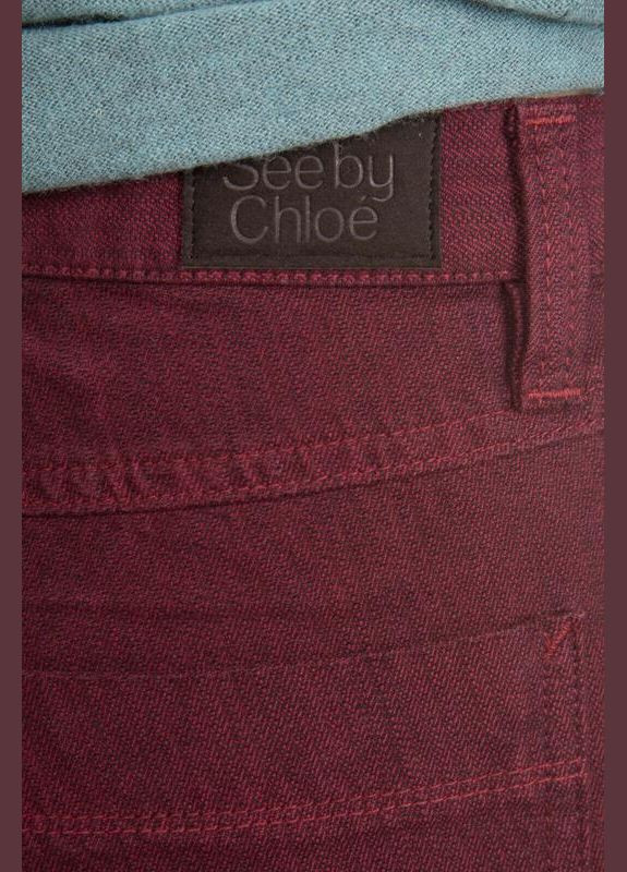 Женские джинсы люкс бренда Прямі бордові джинси See by Chloe - (302227069)