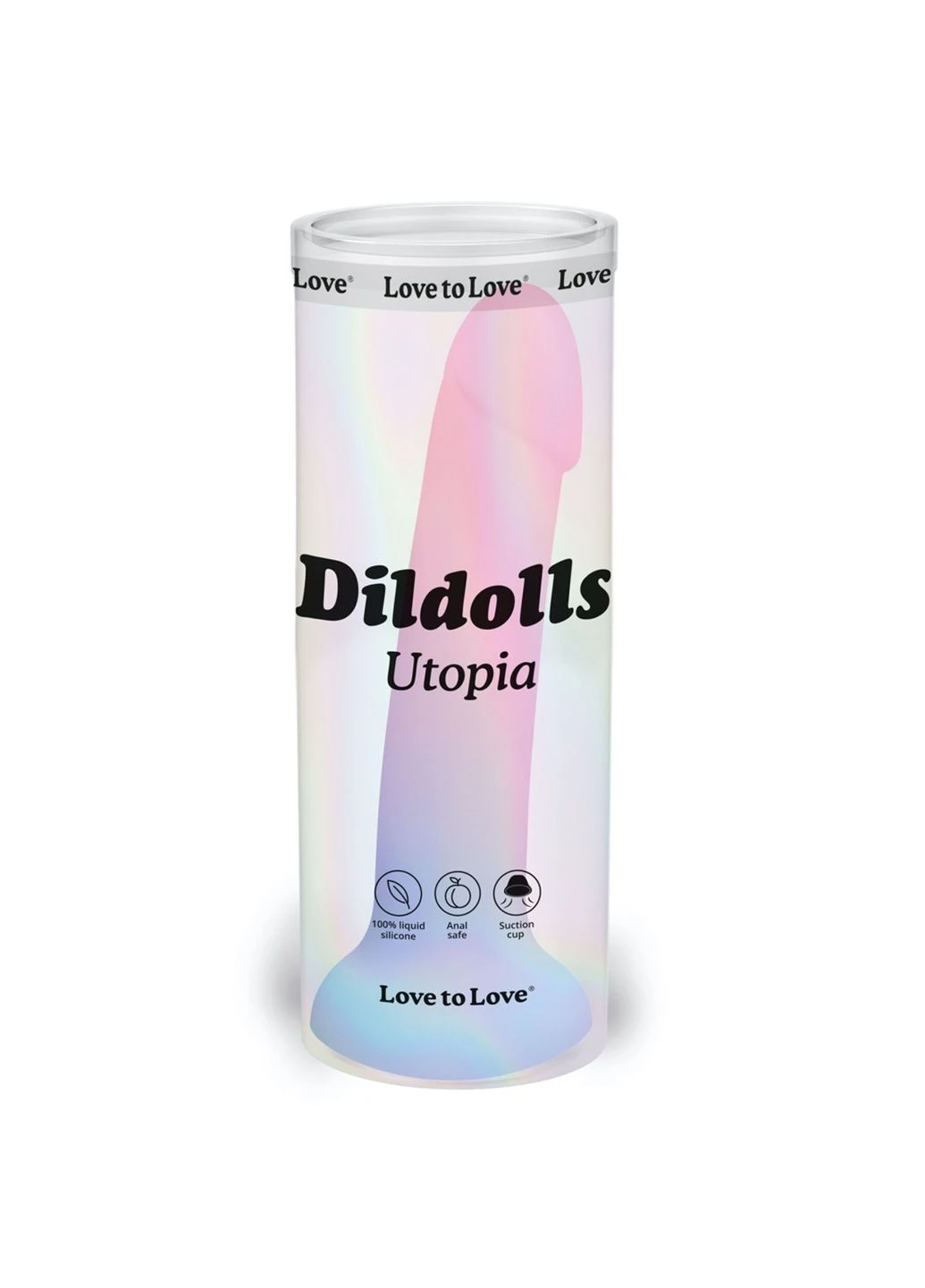 Дилдо с цветным градиентом DILDOLLS - UTOPIA ультрамягкий 22454 Love To Love (392050196)