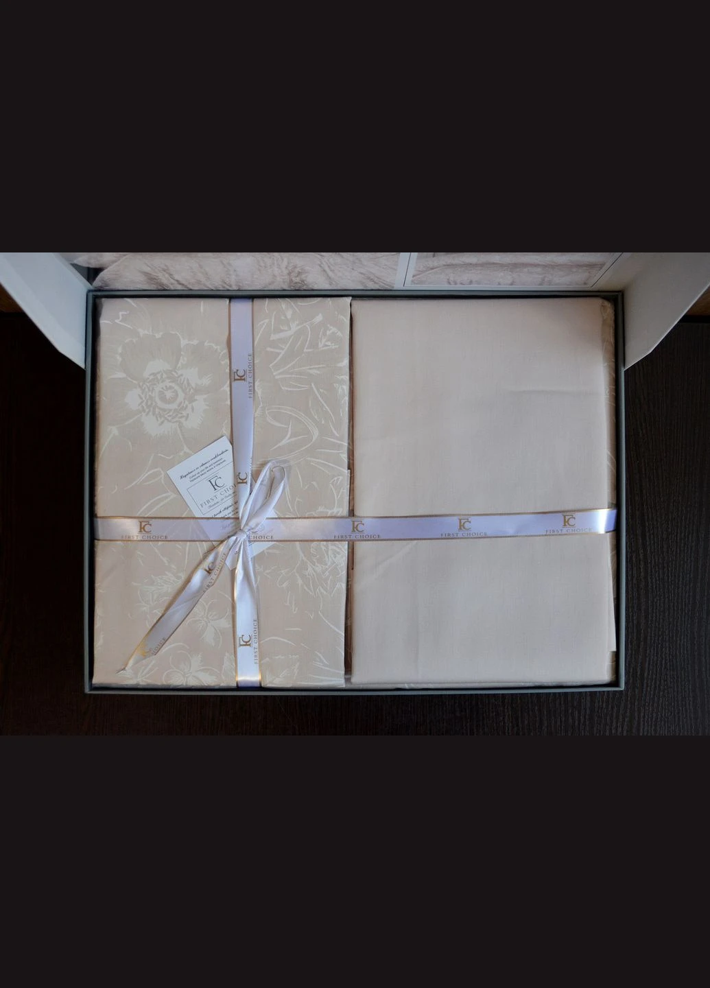 Постільна білизна Cotton Satin 200х220 Advina Champagne First Choice (324624101)