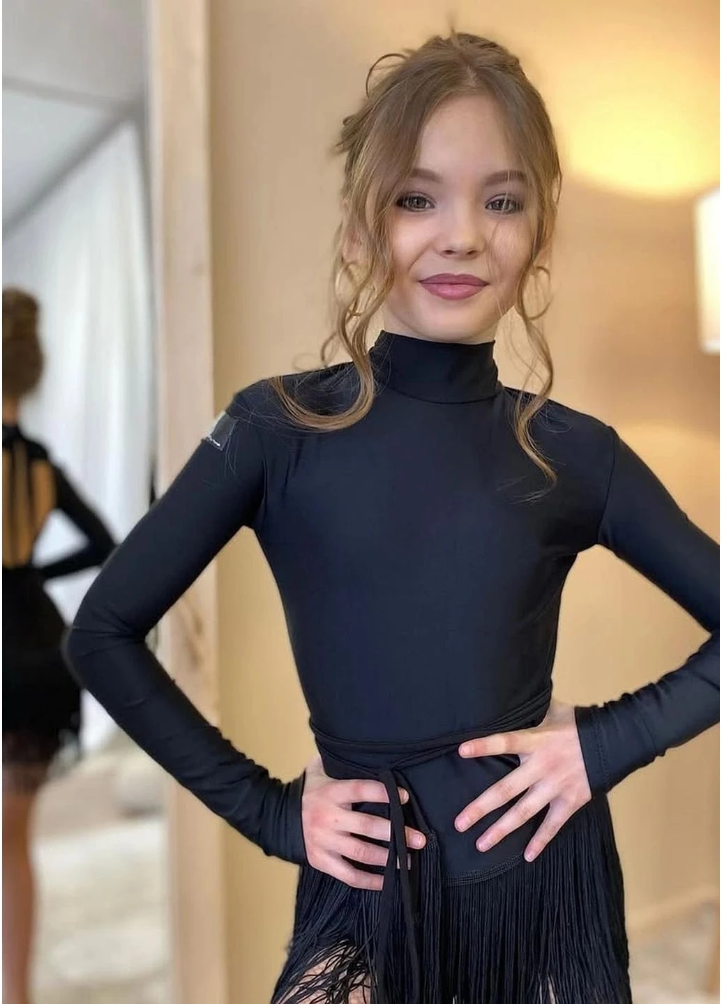 Комбинезон для латины с открытой спиной, черный .DANCEWEAR - для бальных танцев DW (379297644)
