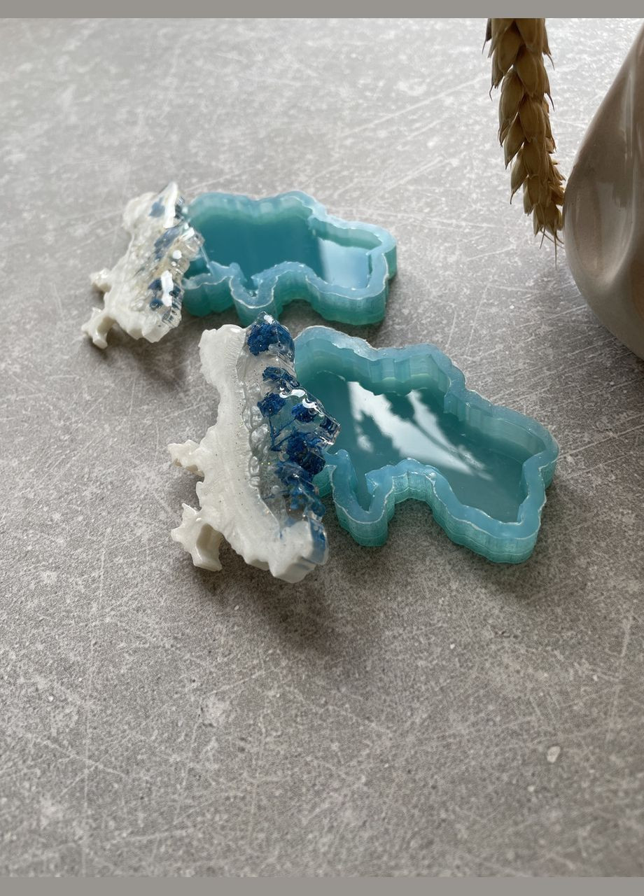 Молд карта Украины 64*40*5 мм для брелоков магнитов силиконовая форма молд для эпоксидной смолы No Brand (370566742)