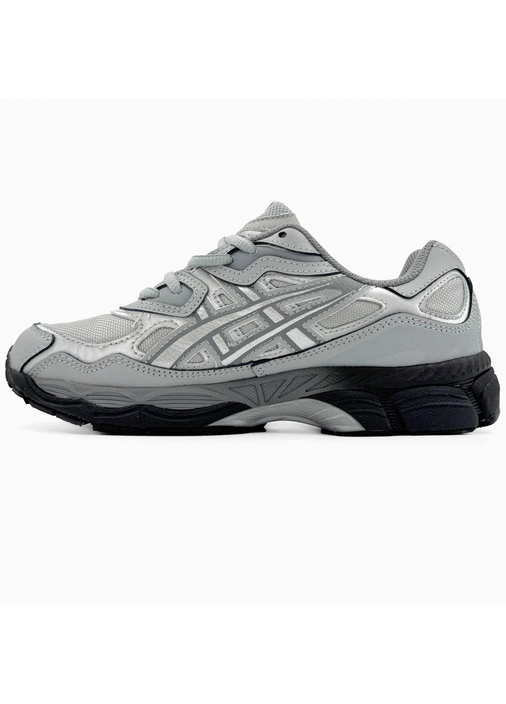 Чорні кросівки чоловічі asics gel-nyc silver/black асікс гель нюк чорні демісезон No Brand