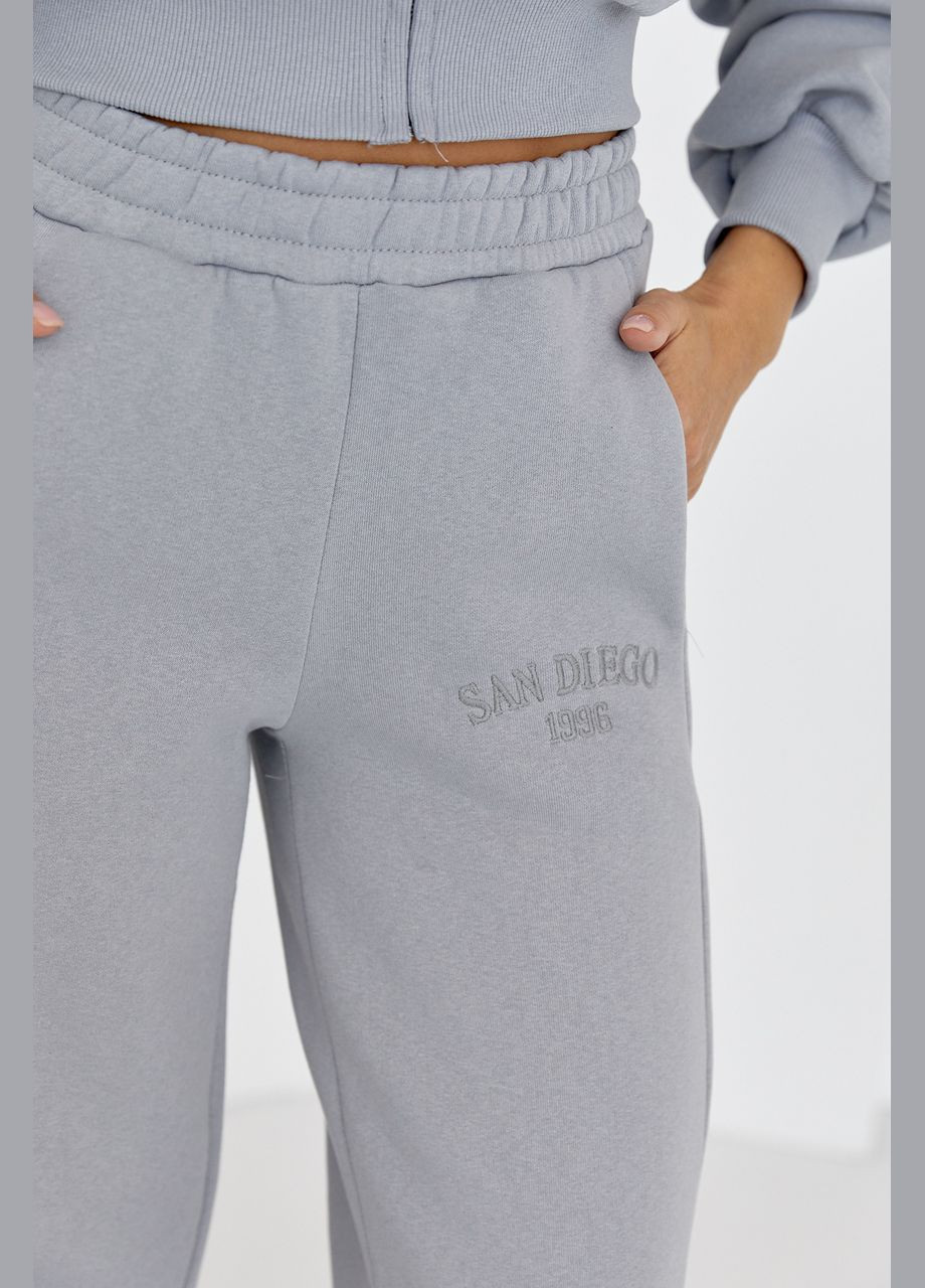 Утепленные трикотажные штаны с карманами Liton (297373638)