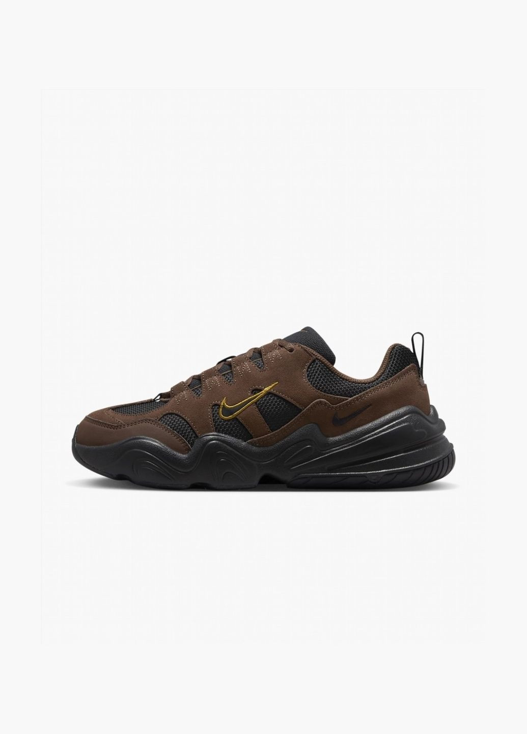 Коричневые кроссовки мужские tech hera mens shoes brown/black fj9532-200 Nike