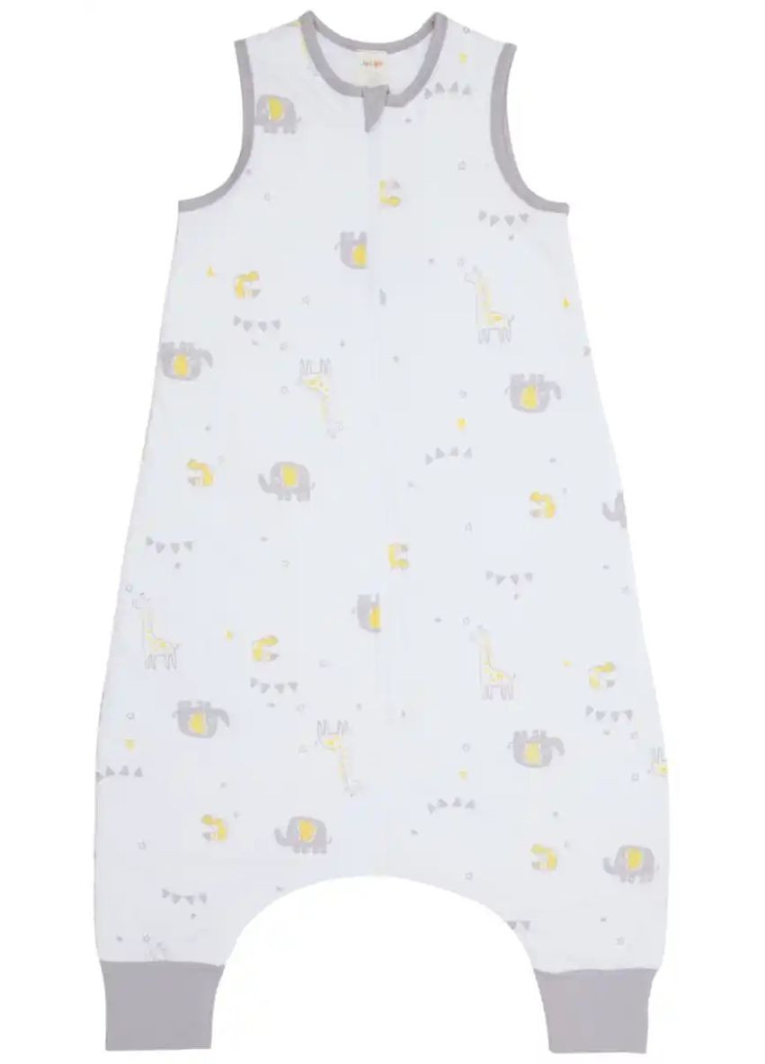 Белая комбинезон-слип хлопковый утепленный для мальчика by jetipi 251360 Dimo