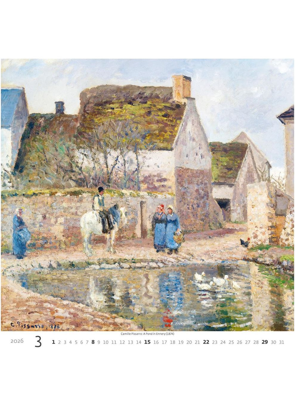 Календарь HELMA 2026 30 х 30 см Impressionism Helma 365 (361855131)