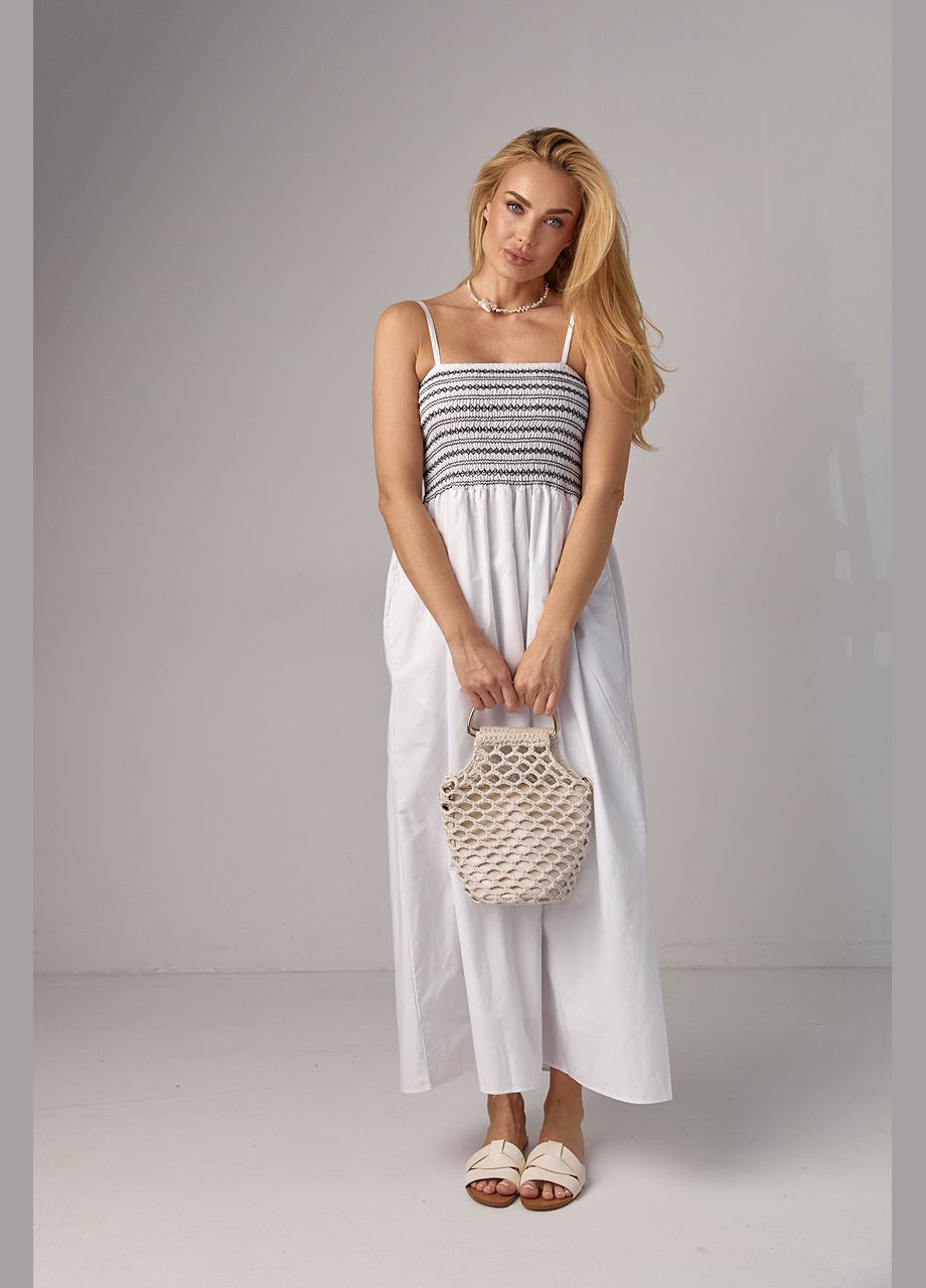 Довгий сарафан із резинками на грудях Liton (296908982)