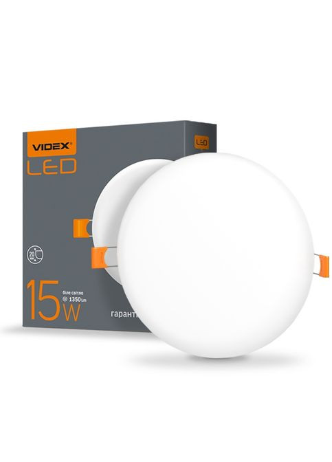 Безрамочный точечный светильник 15W 4100K VL-DLFR-154 встраиваемый круглый Videx (282312859)