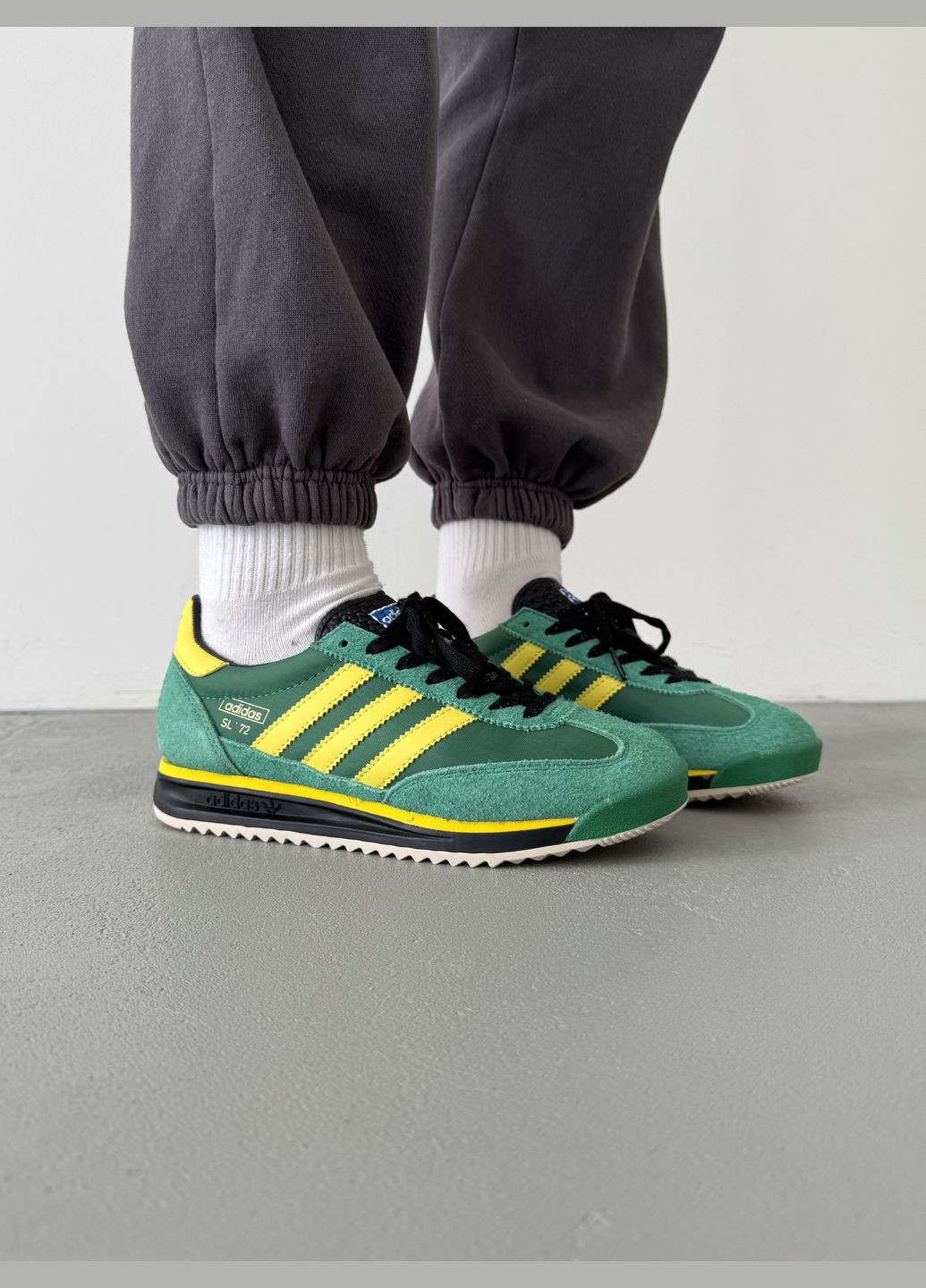 Кроссовки женские и мужские Adidas SL 72 green | Адидас СЛ 72 зеленые No Brand зелёные демисезоны (316231462)